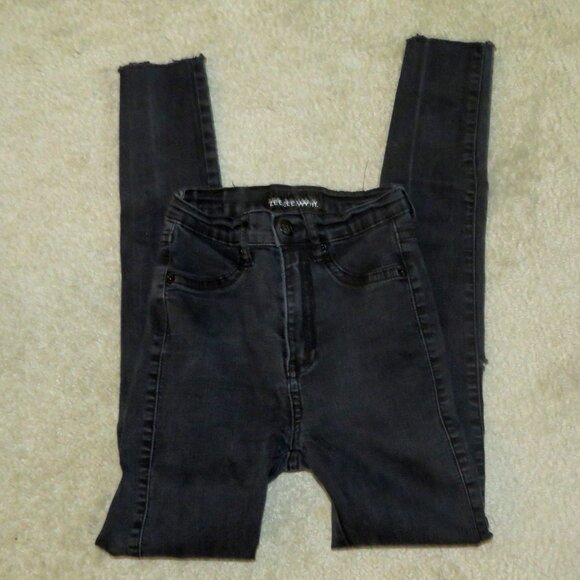ZEE.GEE.WHY. Black Swizzle Sticks Mid Super Duper Skinny Jeans Size 25 - Picture 13 of 16